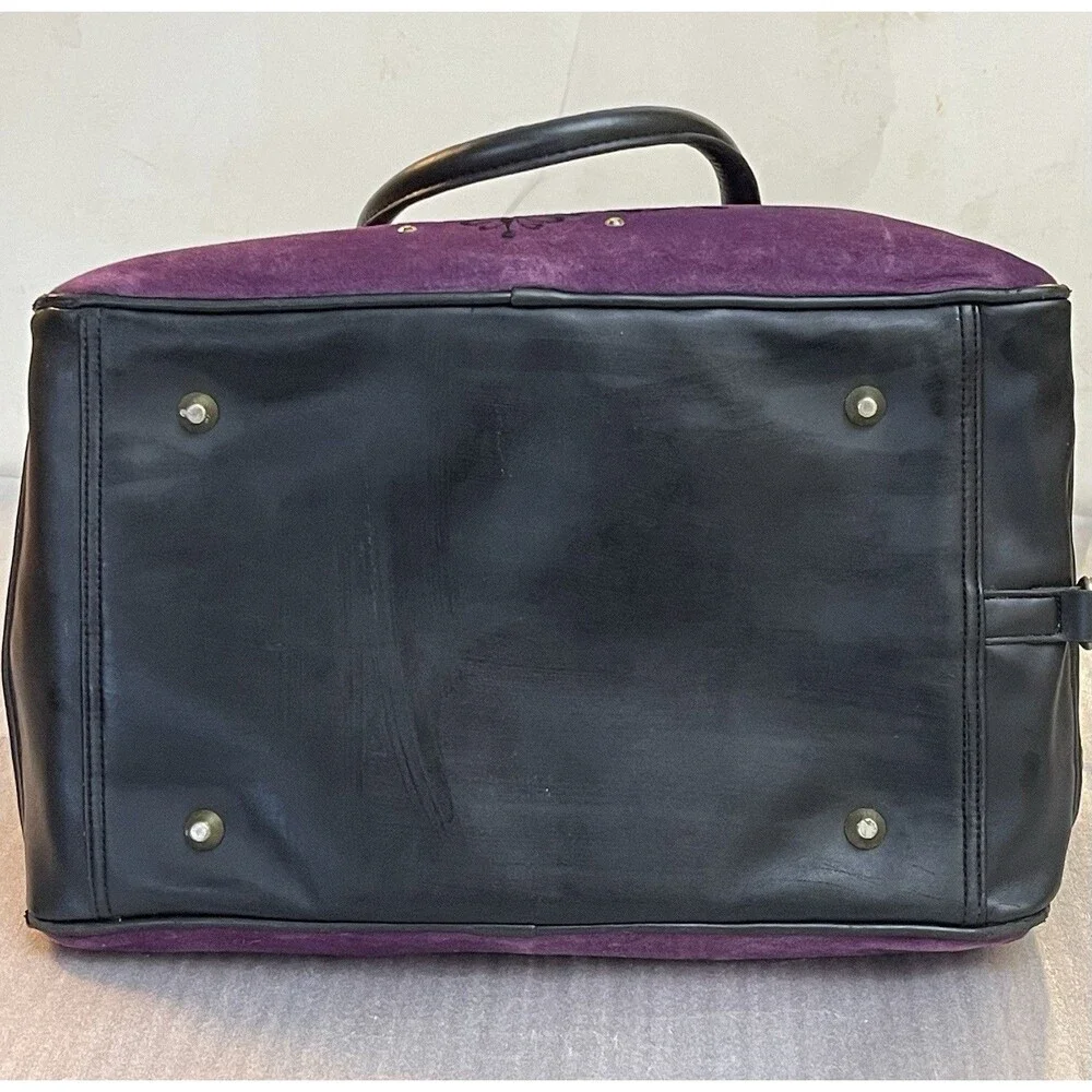 Pet Carrier Juicy Style Royalty Purple Velour Gold Mesh Small Dog Cat Travel Bag